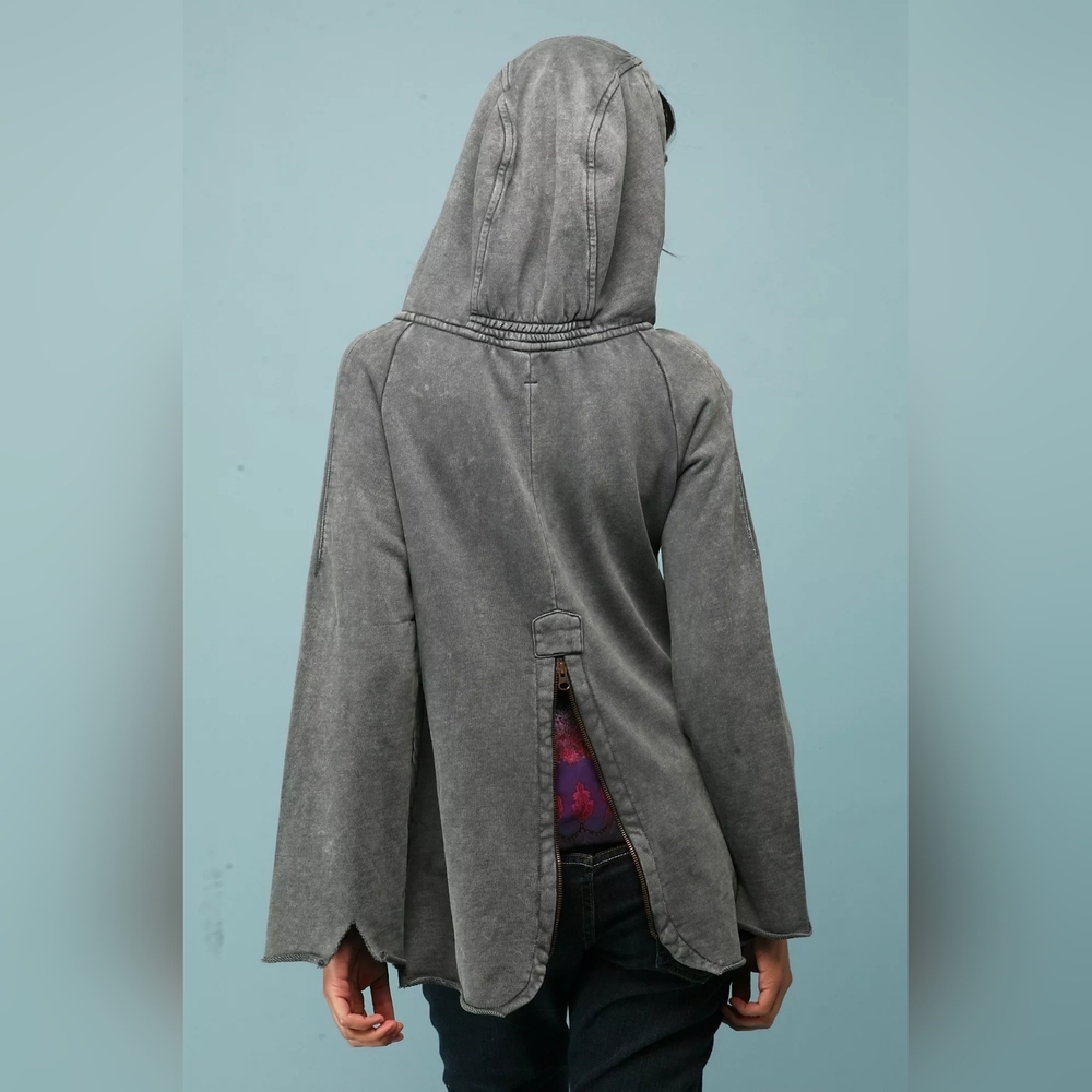 Free People We The Free Lace-Up Hooded Pullover Size M - Picture 8 of 16